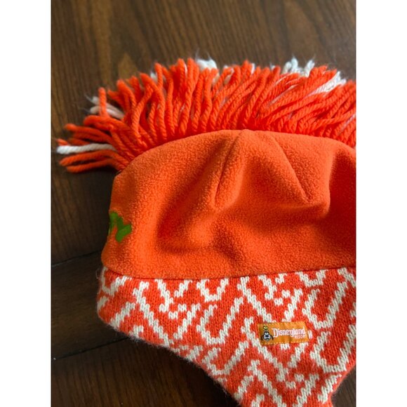 Disneyland Resort Orange Goofy Knit Hat Fleece Lined Ski Toboggin sz Adult - Picture 7 of 8